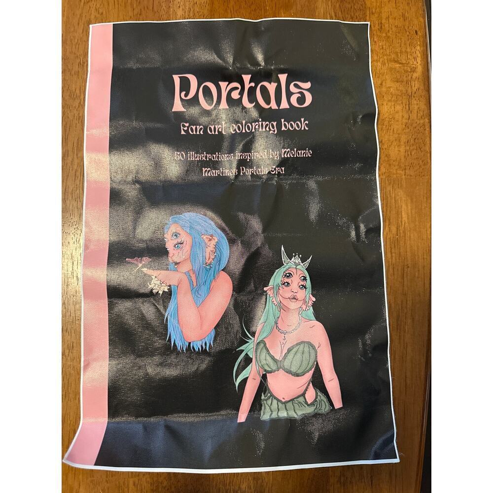 Melanie Martinez Portals Fan Art Coloring Book Canvas